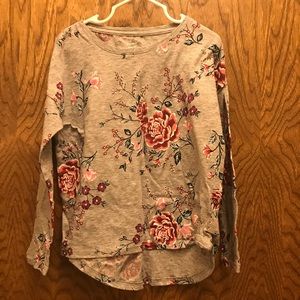Long sleeve floral top